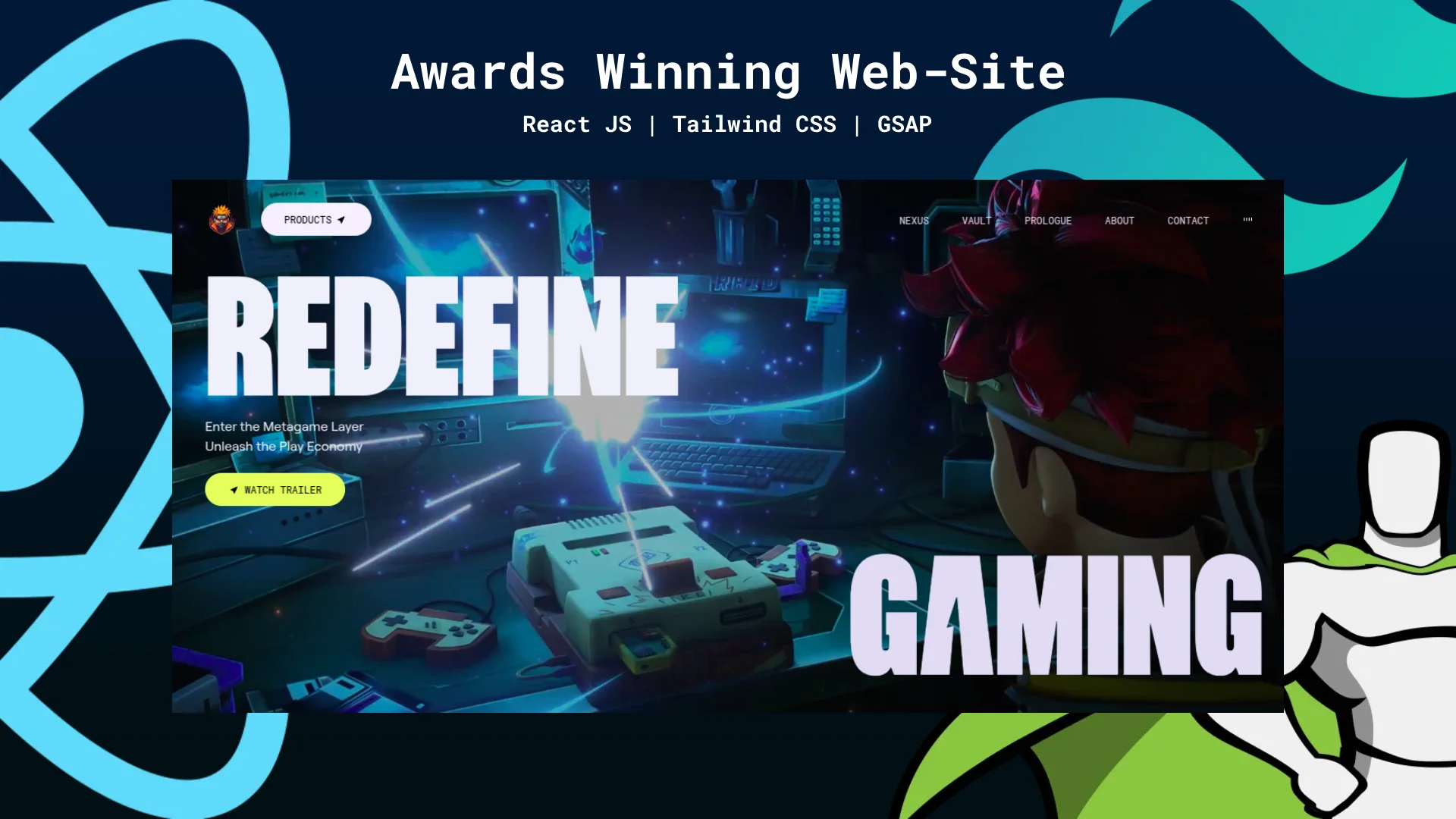 Screenshot of Awards Winning project